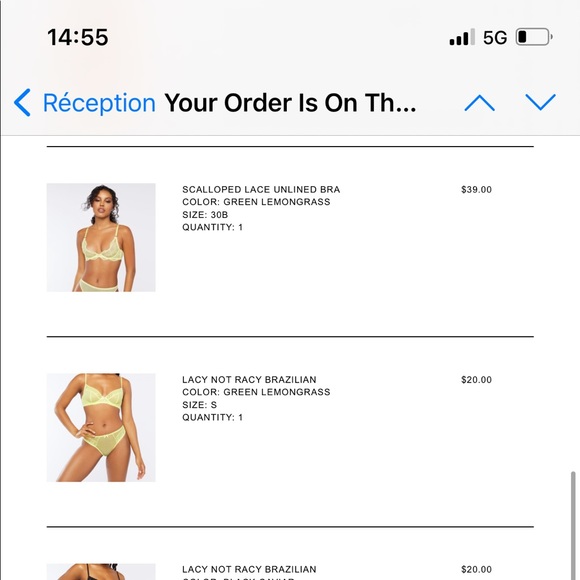 Scalloped Lace Unlined Bra and bottoms NWT 🥰 - Picture 10 of 13